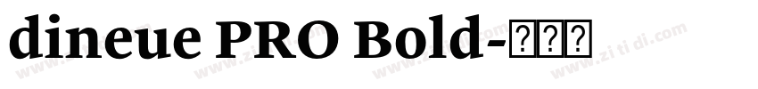 dineue PRO Bold字体转换